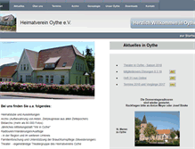 Tablet Screenshot of heimatverein-oythe.de
